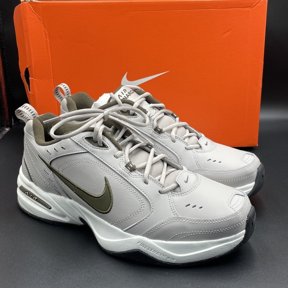Nike Air Monarch IV Mens 11.5 Athletic Shoes Gray Dark Hazel Sneakers 415445-200